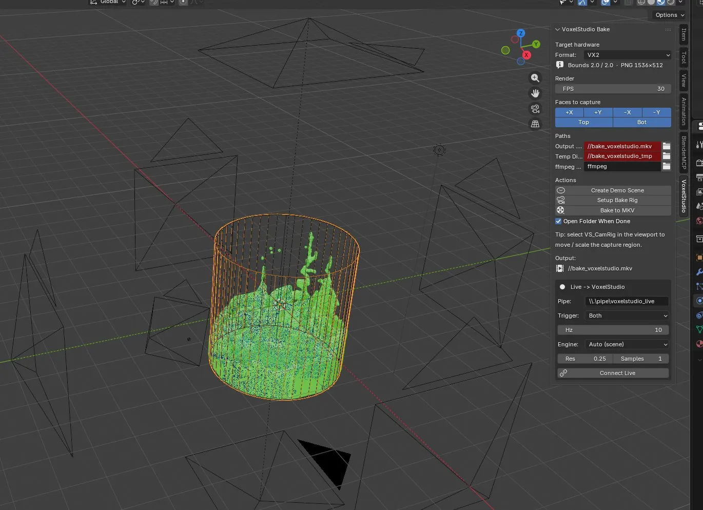 Blender on the Voxel VX2