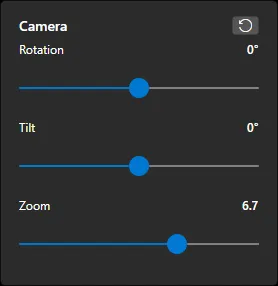 Camera flyout